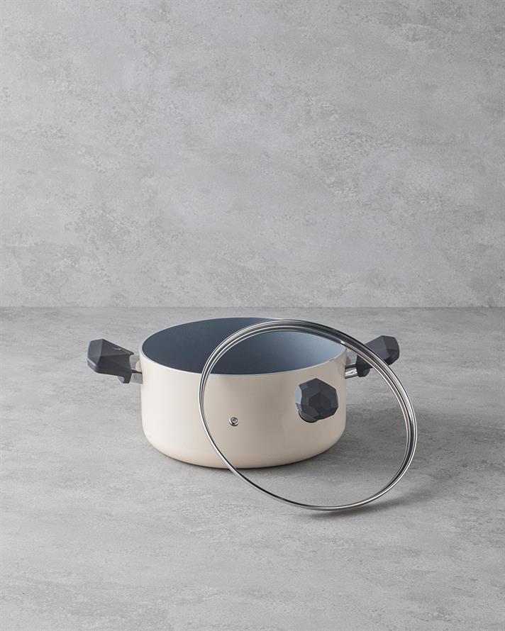 Ceramică Cratiță 24 cm Crem.