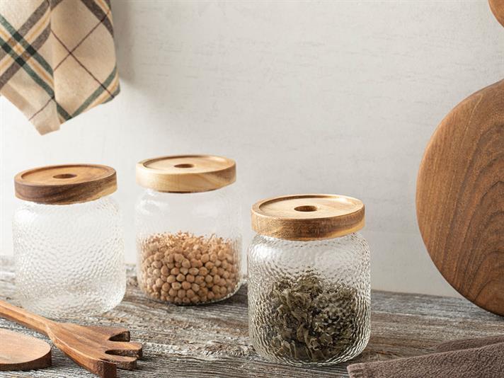 Oasis Borosilicate 3 pcs Jar 500 ml Transparent