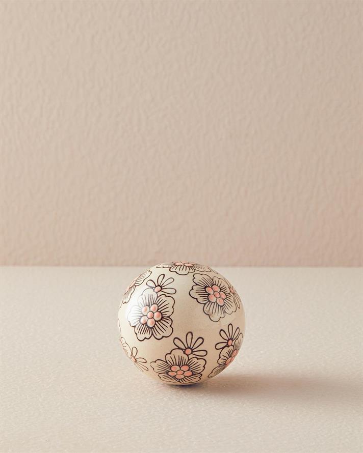 Obiect decorativ, Albino, porțelan, 8 cm, crem
