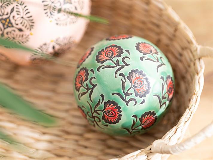 Obiect decorativ, Cabella, porțelan, 7,5 cm, bleu