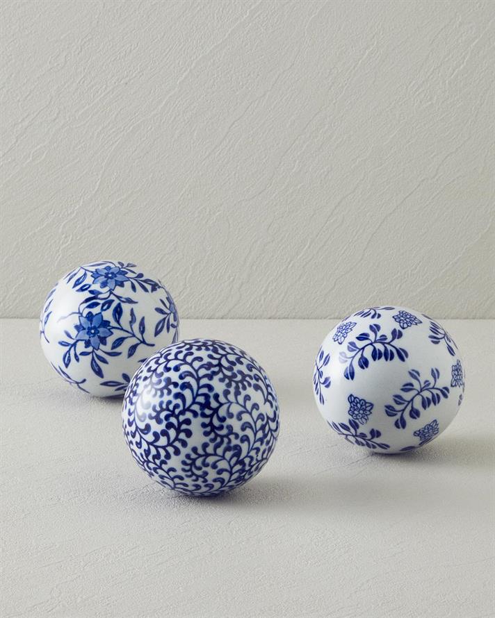 Celinda Porcelain Decorative Object 8 cm Blue-White