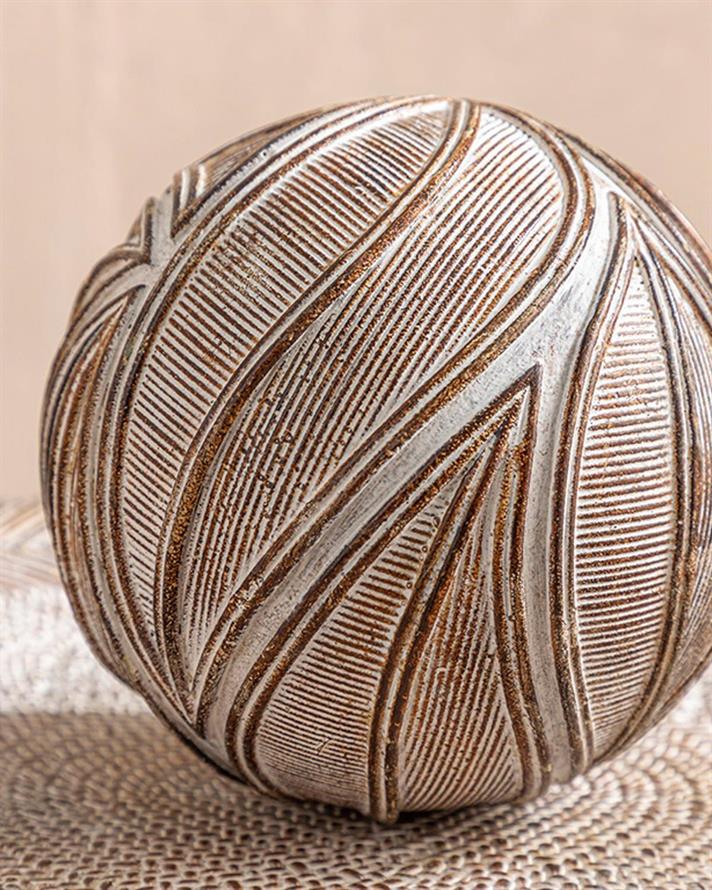 Danny Polyresin Decorative Object 9x9x9 cm Brown