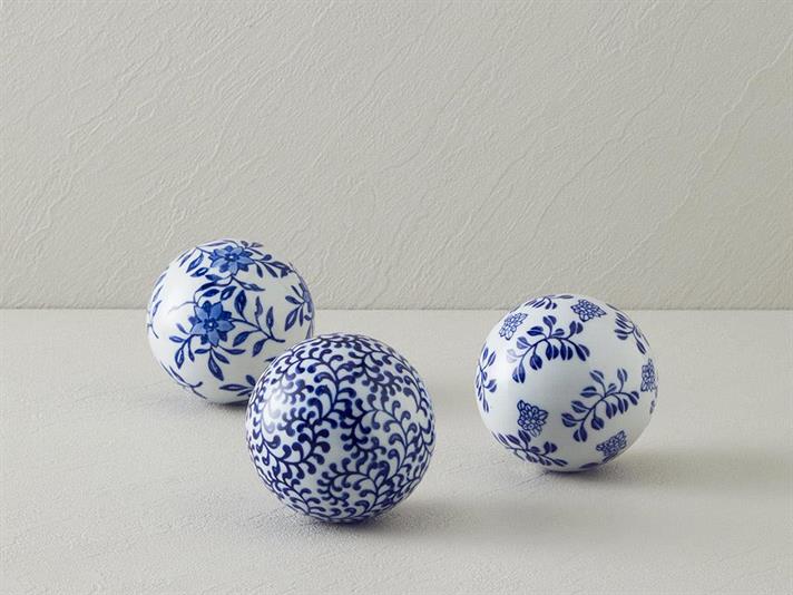 Liliana Porcelain Decorative Object 8 cm Blue-White