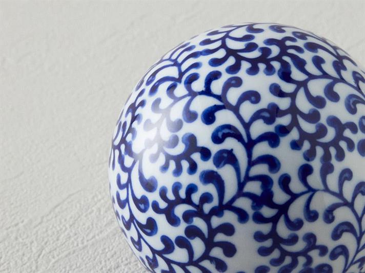 Liliana Porcelain Decorative Object 8 cm Blue-White