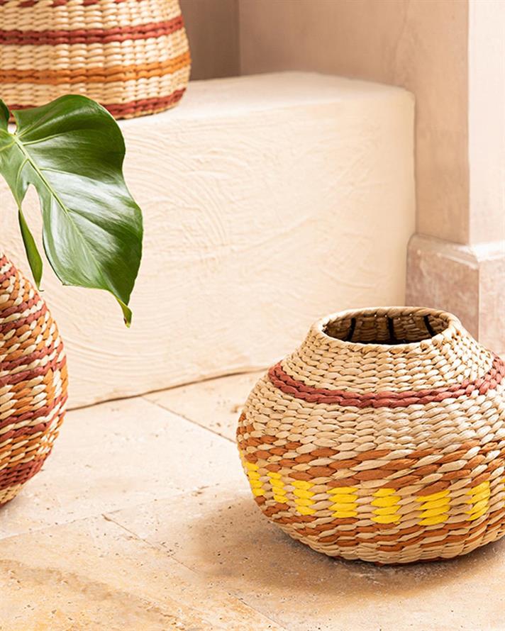 Luba Straw Decorative Object 27x13x18 cm Multicolor