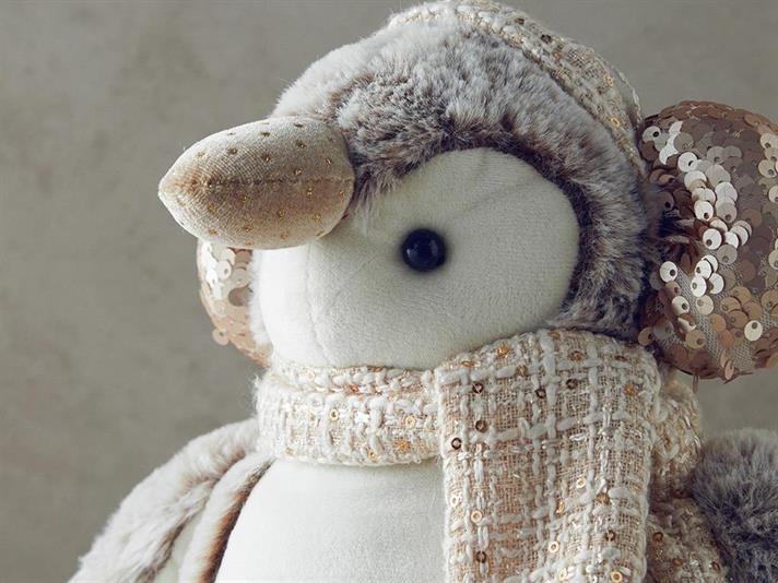 Penguin Decorative Object 20x14x33 cm Light Brown.