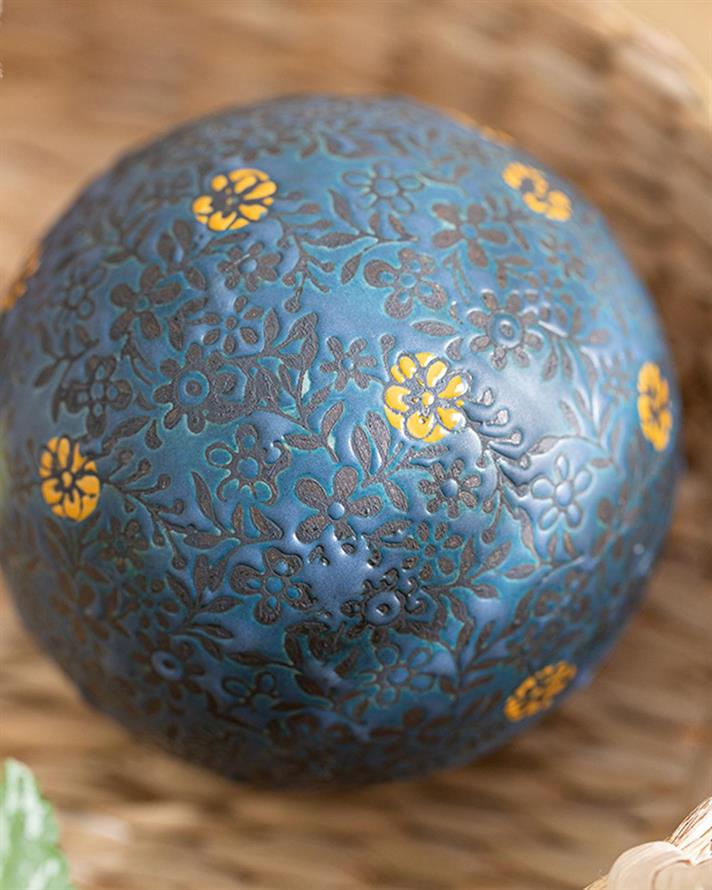 Obiect decorativ, Sierra, porțelan, 10 cm, bleu