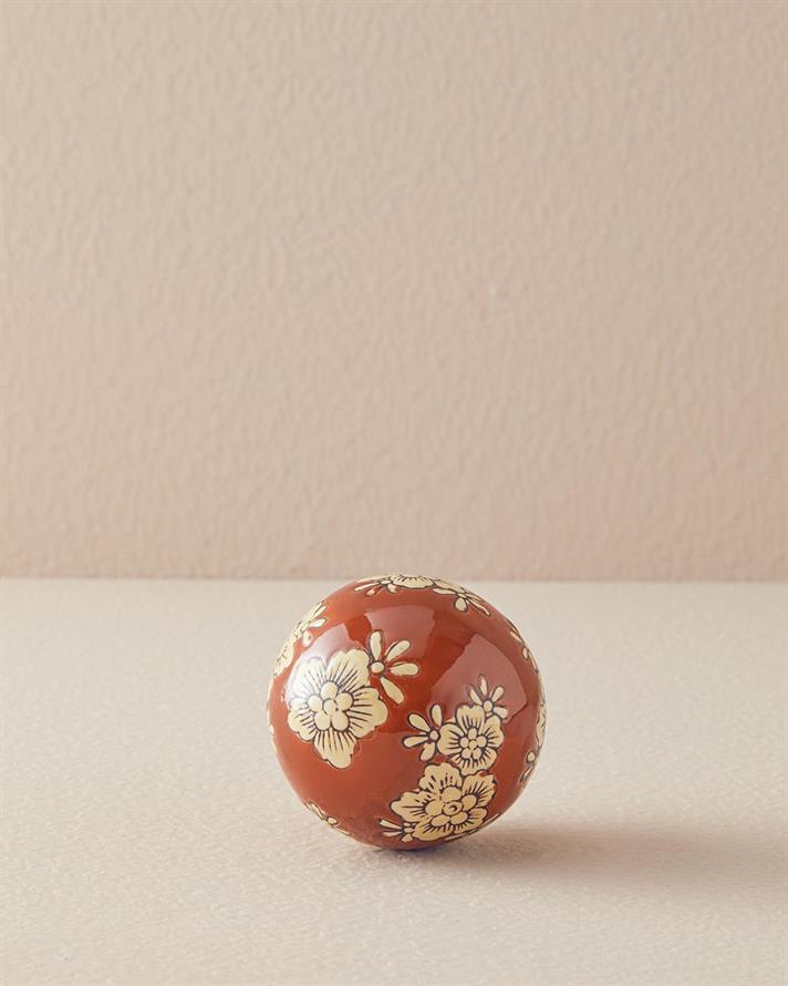 Obiect decorativ, Valera, ceramică, 8 cm, portocaliu