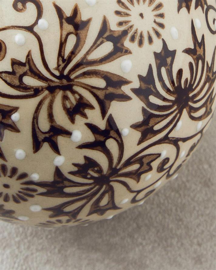 Obiect decorativ, Verano, porțelan, 8 cm, crem