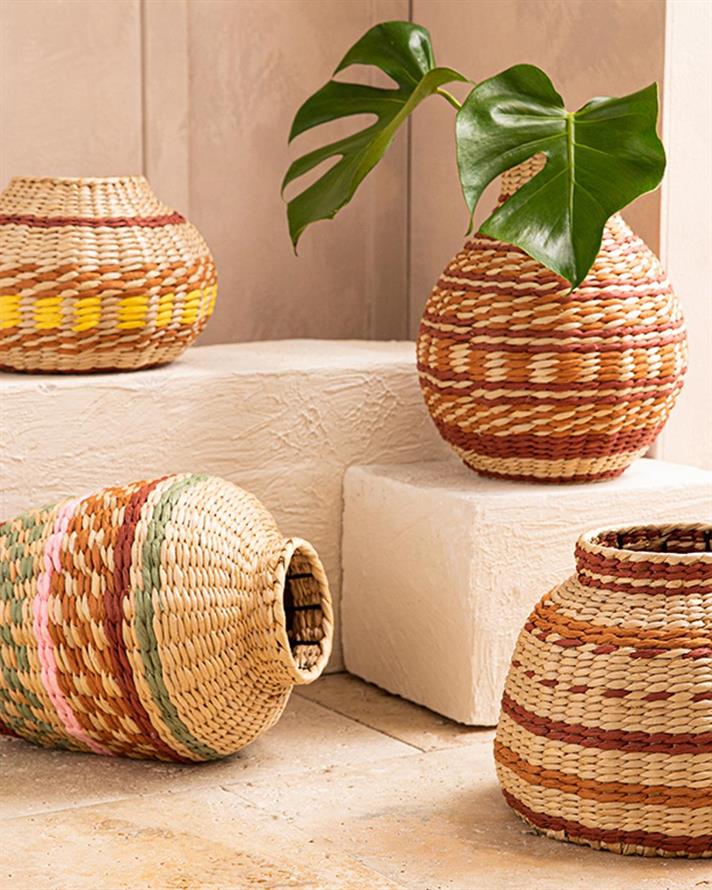 Yona Straw Decorative Object 29x16x22 cm Multicolor