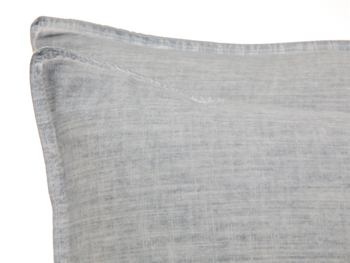 Ocean Spălare Piatră Cu 2 Piese Față De Pernă 50x70 cm Albastru