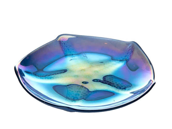Ocean Glass 4 Pieces Service Plate 20 cm Blue