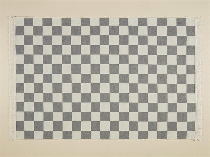 Covor țesut, Odyssey, 80x150 cm, bumbac, gri