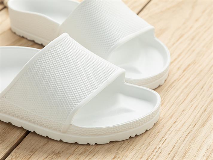 Papuci de strada, pentru barbati, Olive, EVA, masura 42, alb