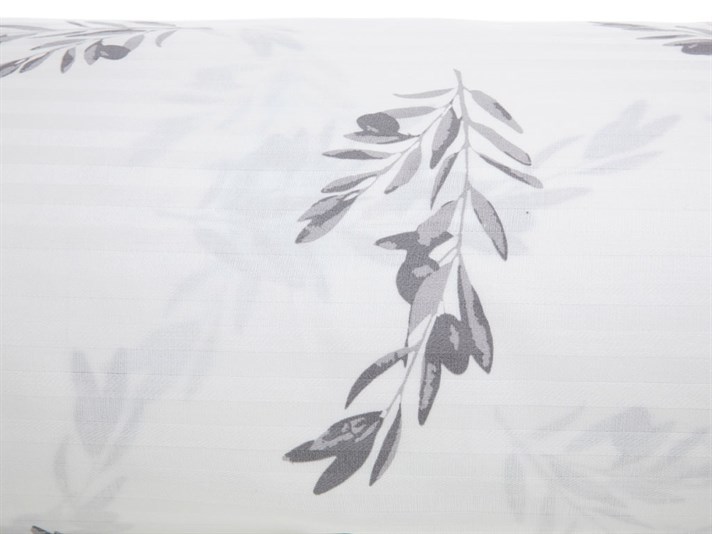 oliv Bumbac Satinat Double Lenjerie De Pat 200x220 cm Alb