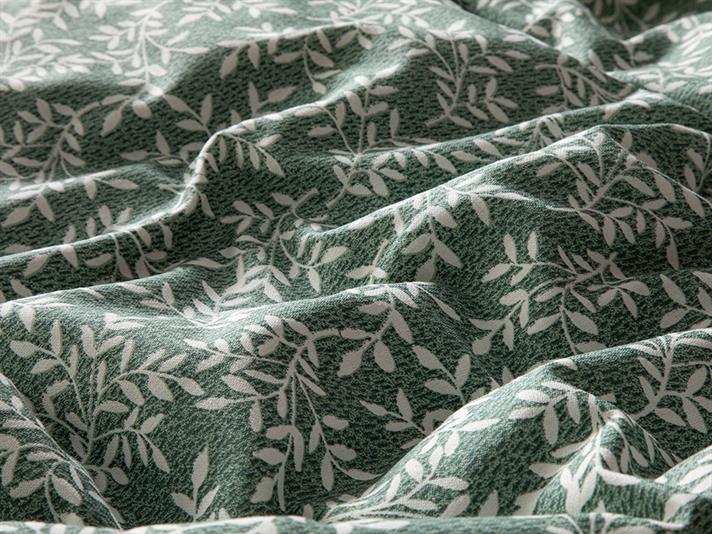  Lenjerie de pat completă pentru o persoană, Olive Branch, bumbac, 160x220 cm/ 100X200 cm/ 50x70 cm, verde