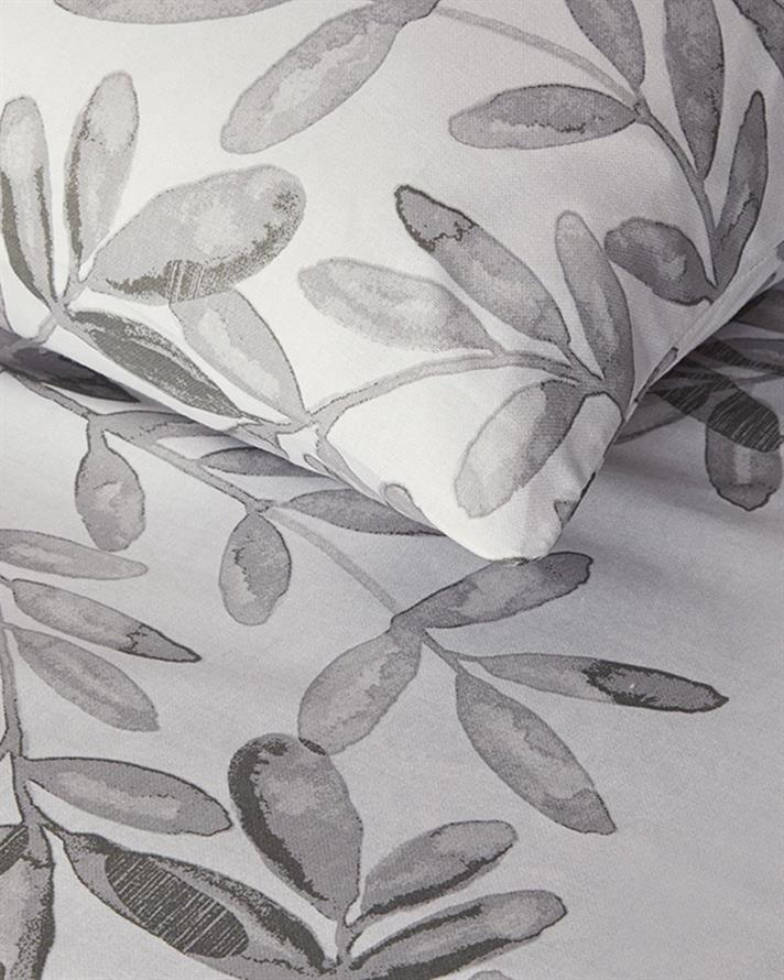 Olive Twig Set Lenjerie De Pat Dublu - Set Lenjerie De Pat Bumbac | English Home, 200 x 220 cm, Verde măsliniu