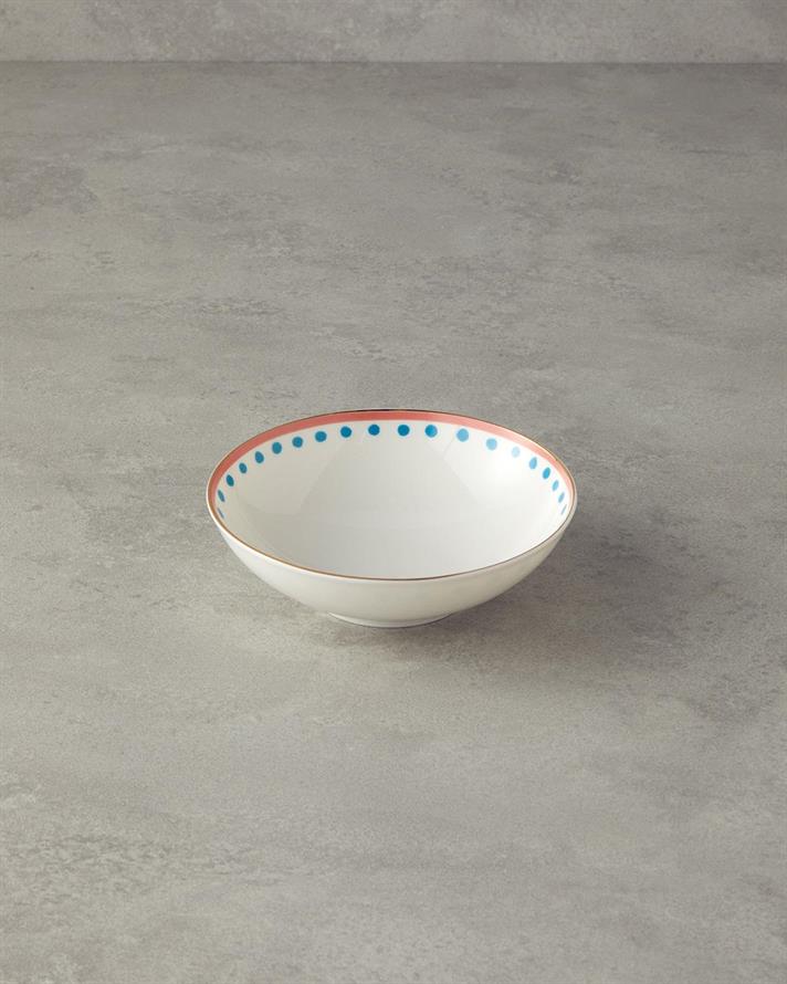 Bol, Orange Carny, portelan, 15 cm, portocaliu-bleu