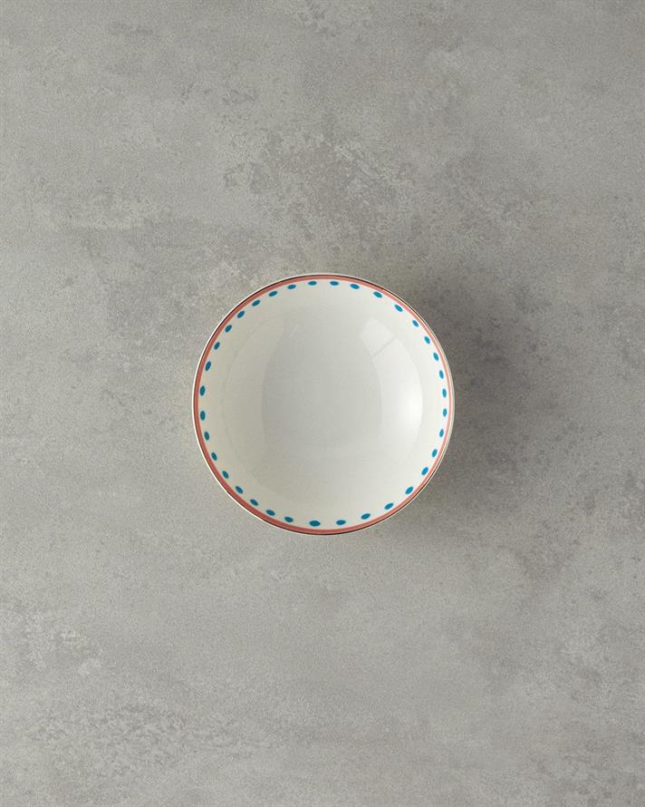 Bol, Orange Carny, portelan, 15 cm, portocaliu-bleu