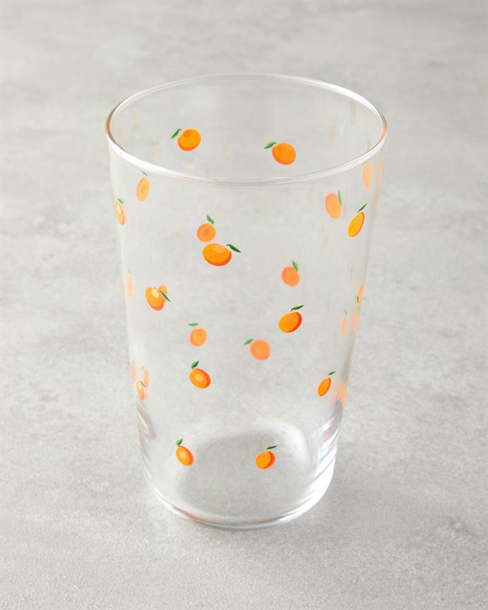 Orangeis Sticlă Cu 3 Piese Pahar 400 ml Portocaliu