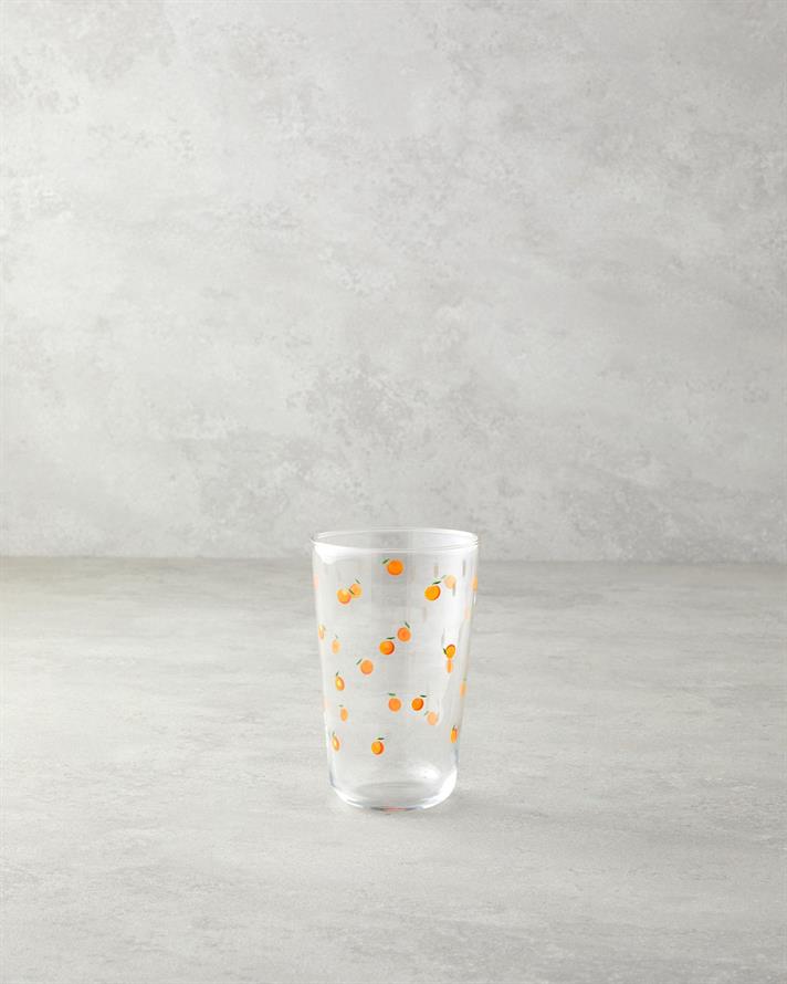 Orangeis Sticlă Cu 3 Piese Pahar 400 ml Portocaliu