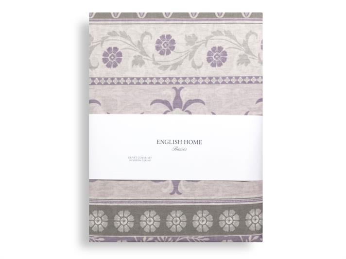Orientul Bumbac Double Set Lenjerie De Pat 200x220 cm Lila