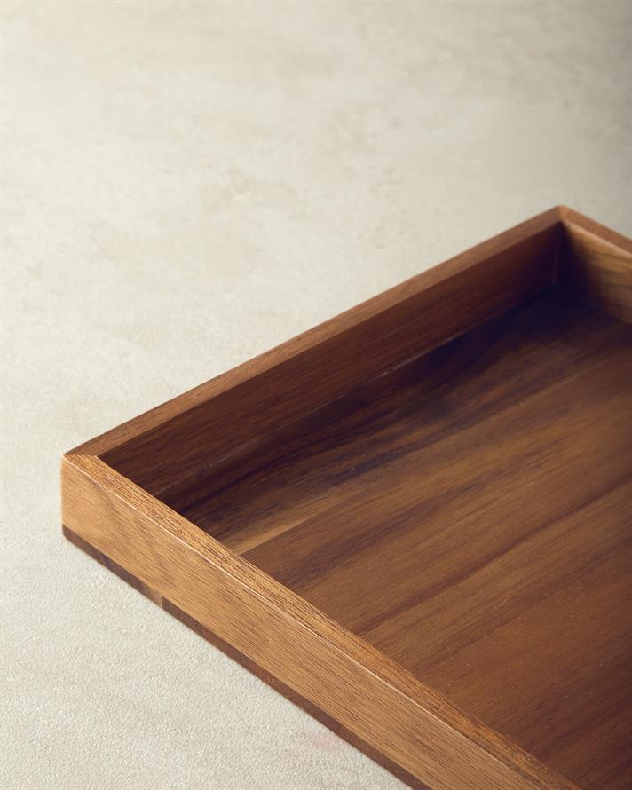 Orientul Lemn De Acacia 5 Bucăți De Prezentare 21x21 cm Maro închis