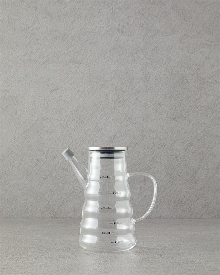 Ornella Borosilicat Recipient Pentru Ulei 600 Ml Transparent