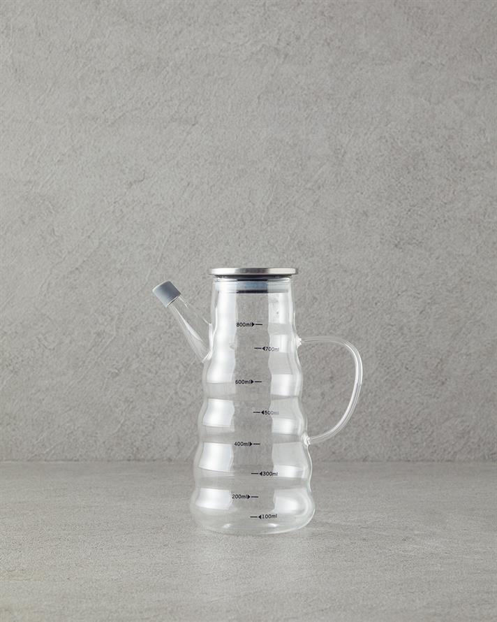 Ornella Borosilicat Recipient Pentru Ulei 800 ml Transparent