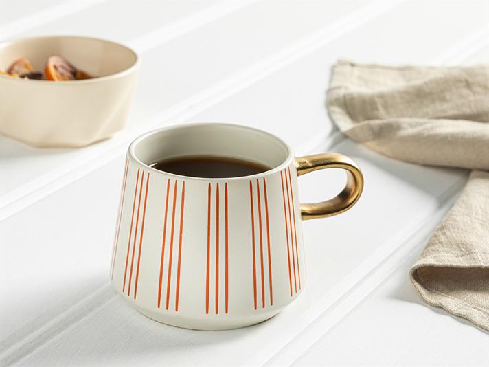 Cană, Orsa, ceramică, 350 ml, portocaliu