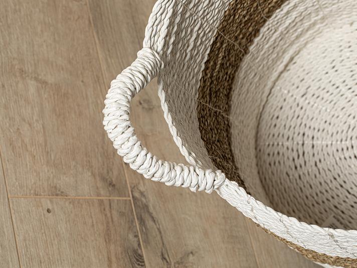 Cos depozitare, Orsa, rachita, 36x36x52 cm, alb-maro