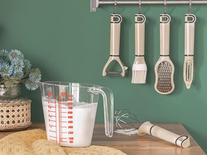 Orsa Plastic Measuring Cup 1000 ml Transparent