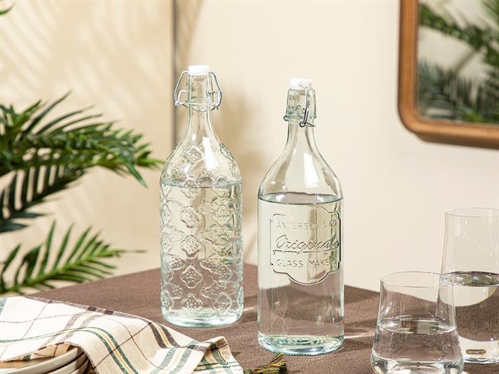 Oslo Glass Storing Bottle 1000 ml Transparent