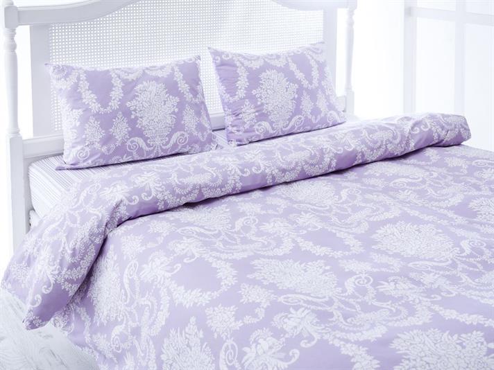Păsări de grădină Bumbac Single Set Lenjerie De Pat 160x220 cm Lila