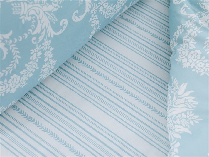 Păsări de grădină Bumbac Double Set Lenjerie De Pat 200x220 cm Seledon