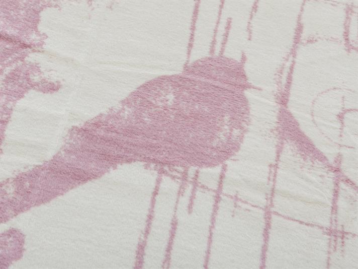 Păsări muzicale Cottony For One Person  PĂTURĂ 150x200 cm Pink