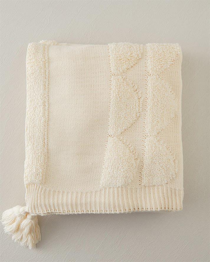 Pătură decorativă pentru fotoliu sau canapea, PlushTouch, acril, 130x170 cm, gri