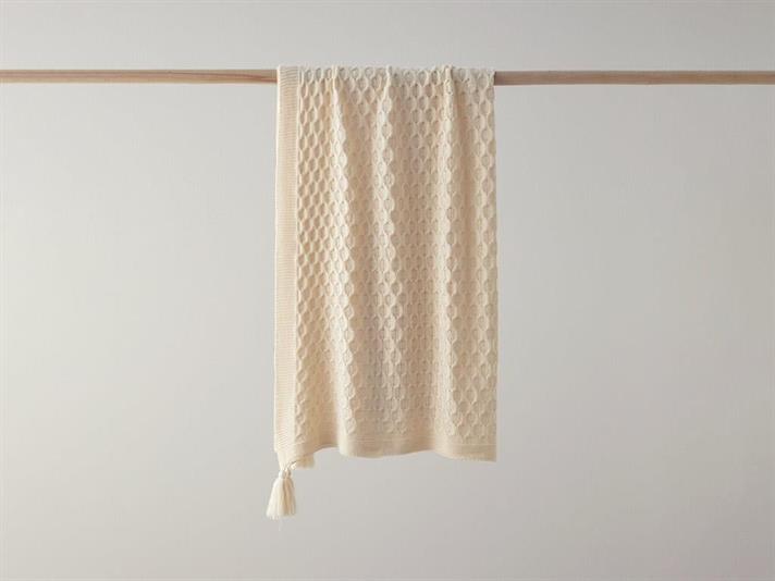 Pătură decorativă pentru fotoliu sau canapea, Velvety, acril, 130x170 cm, gri