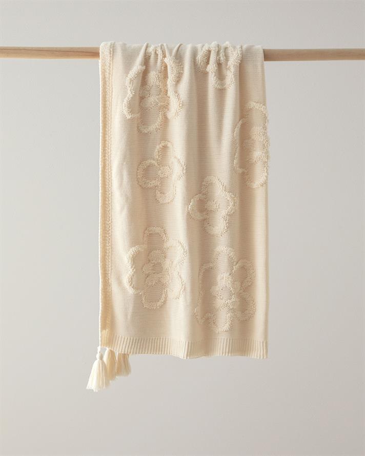 Pătură decorativă pentru fotoliu sau canapea, LuxWrap, acril, 130x170 cm, gri
