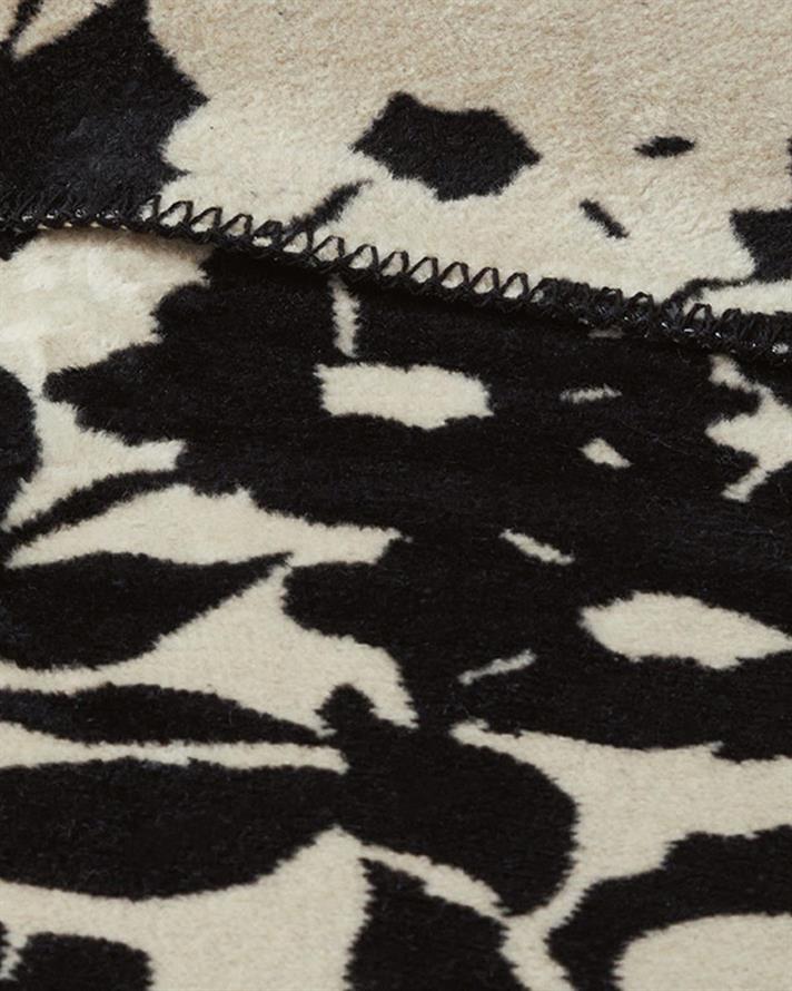 Pătură, pentru două persoane, Autumn Garden, bumbac, 220x240 cm, negru