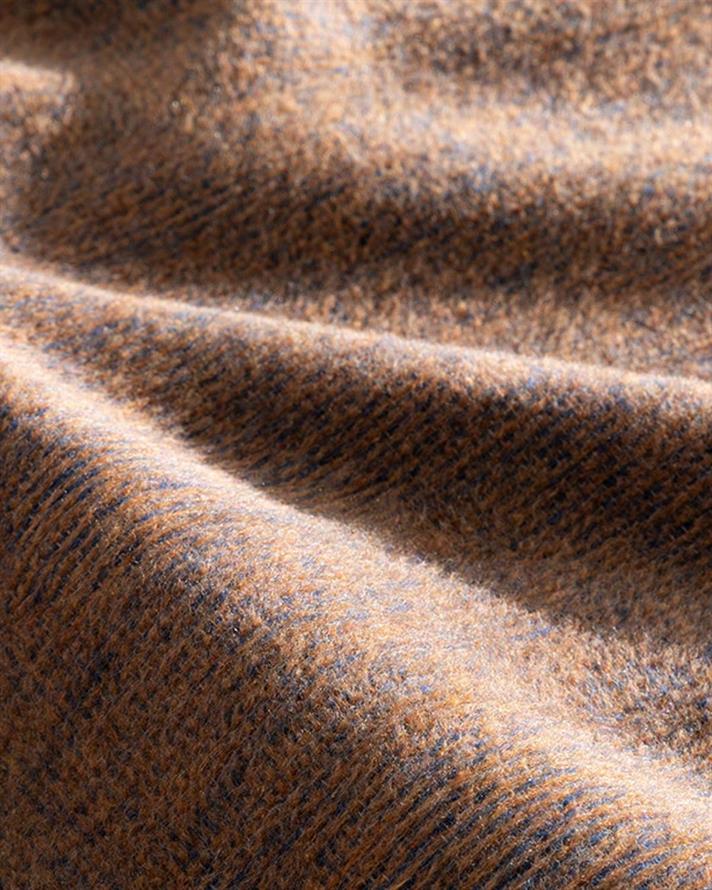 Pătură, pentru două persoane, Melange, bumbac, 200x220 cm, bleumarin- terracotta