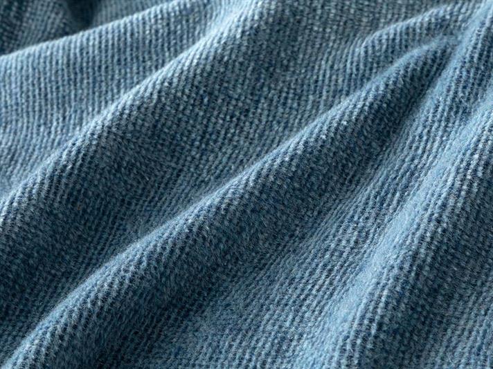 Pătură, pentru două persoane, Melange, bumbac, 220x240 cm, bleumarin- bleu