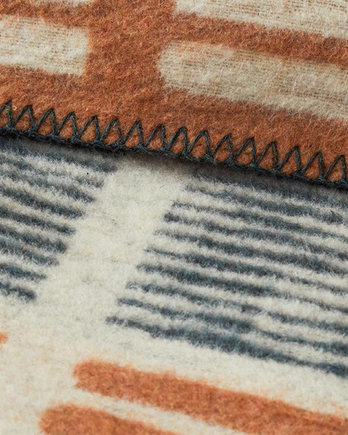 Pătură, pentru două persoane, Raya, bumbac, 200x220 cm, roșu-verde