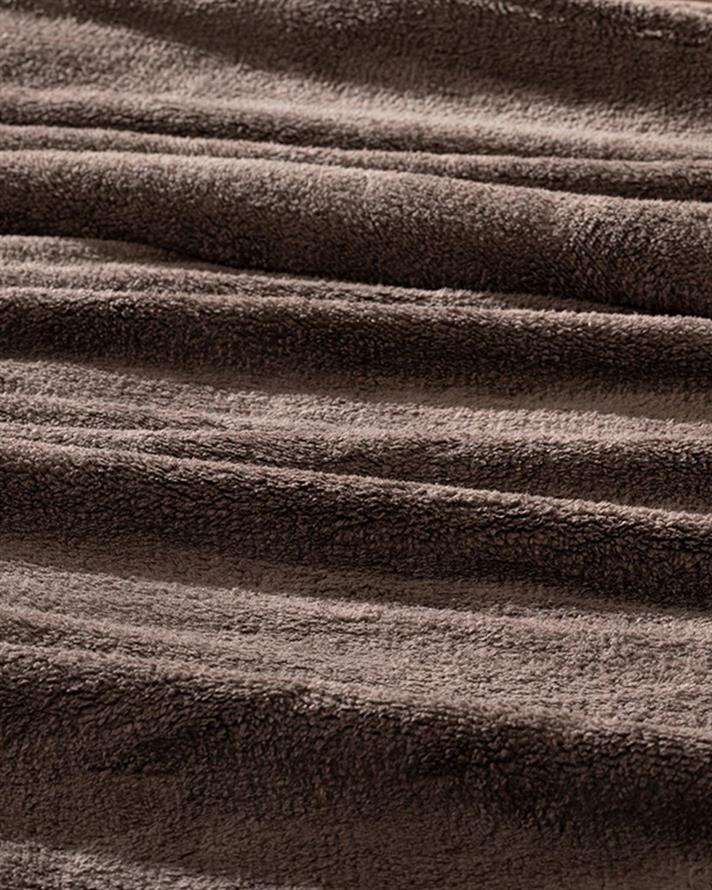 Pătură, pentru două persoane, Softy, poliester, 200x220 cm, ciocolatiu