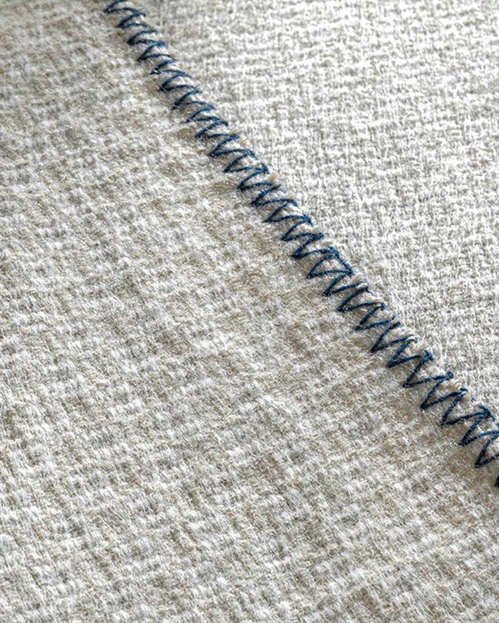 Pătură, pentru două persoane, Triple Stripe, acril, 200x220 cm, bleumarin-gri