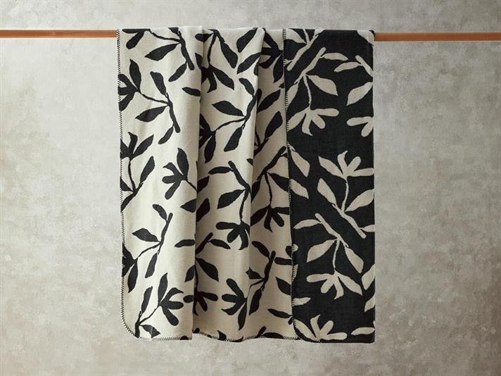 Pătură, pentru două persoane, Vinette, bumbac, 220x240 cm, verde închis