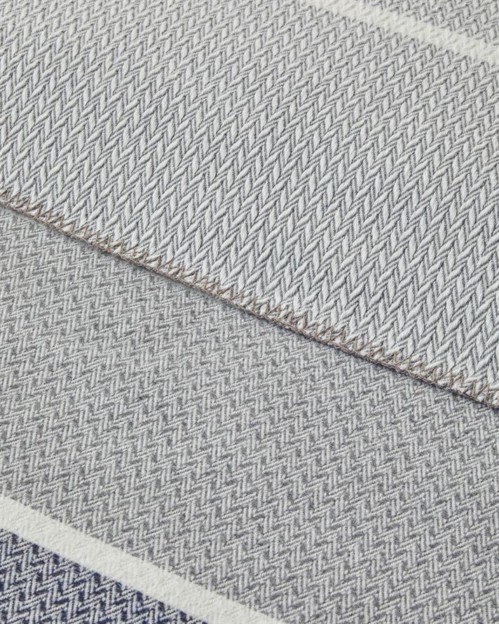 Pătură, pentru o persoană, Barleycorn, acril, 150x200 cm, bleumarin