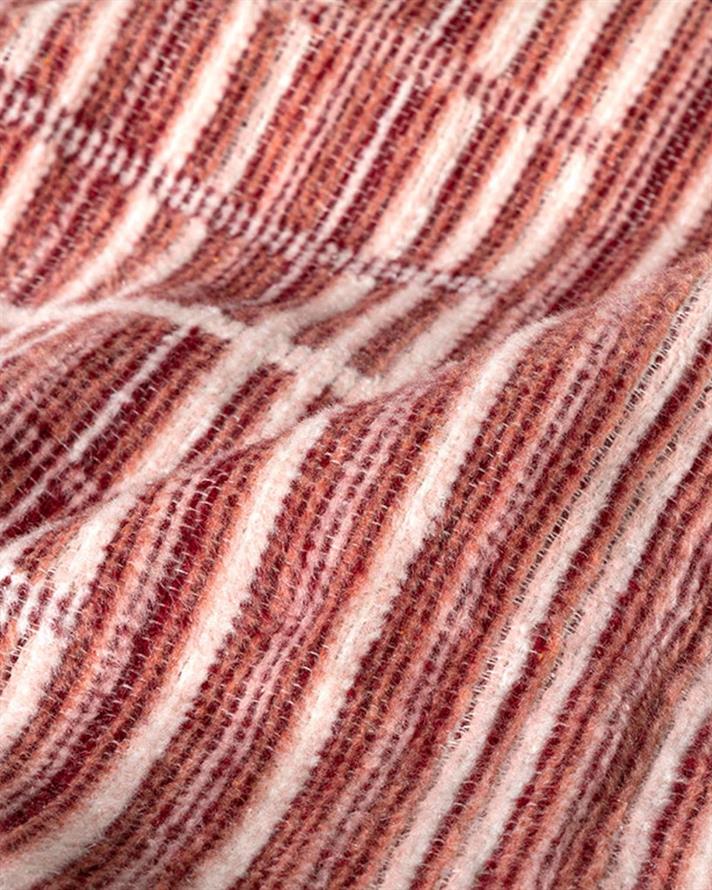 Pătură, pentru o persoană, Blurred Check, bumbac, 150x200 cm, roz închis