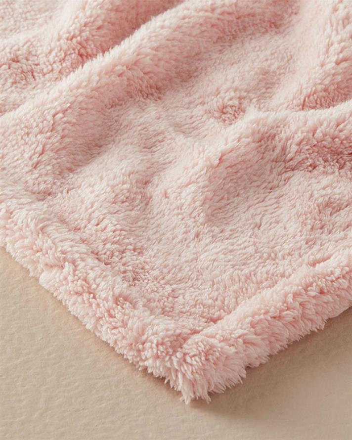 Pătură, pentru o persoană, Cozy, poliester, 120x170 cm, roz pal