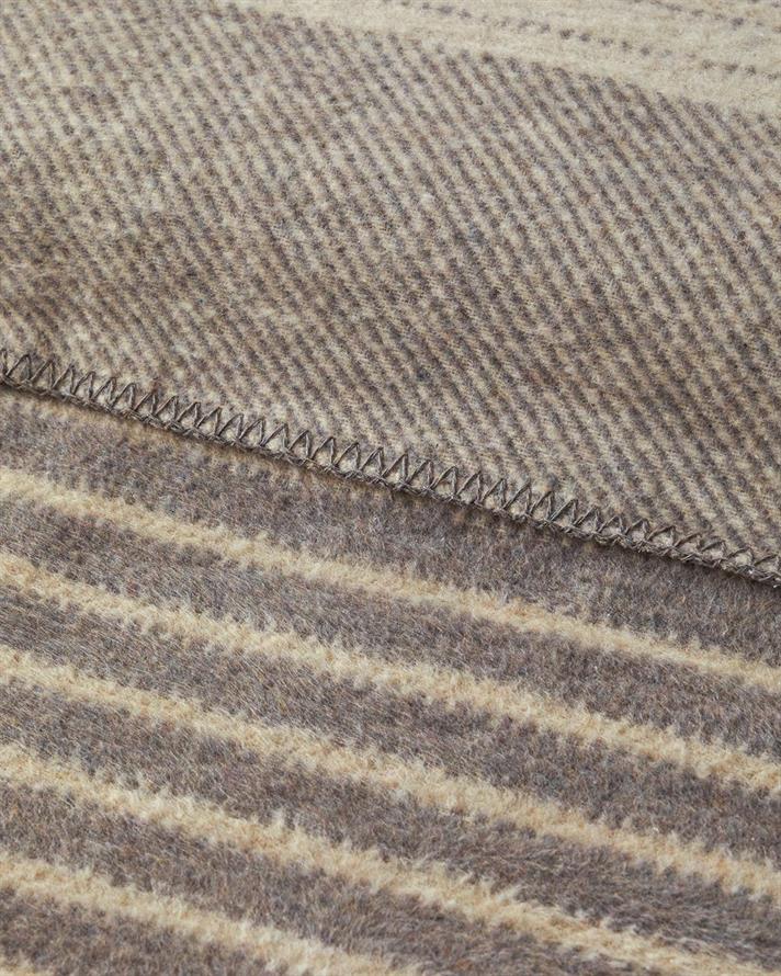 Pătură, pentru o persoană, Dotty Lines, bumbac, 150x200 cm, gri